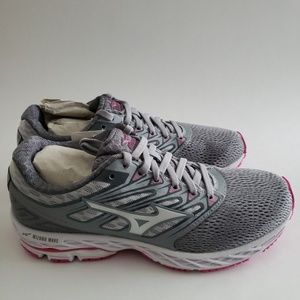 Women's Mizuno Running Shoes Gray/Pink Sz 8